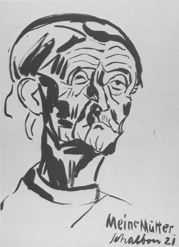 #3 Zeichnung Meine Mutter, 1921